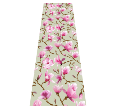 Covor vinil dormitor magnolie purpurie frumoasă - TenStickers