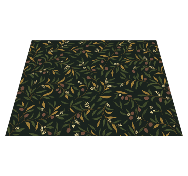 Covor vinil dormitor design floral simplu repetitiv - TenStickers