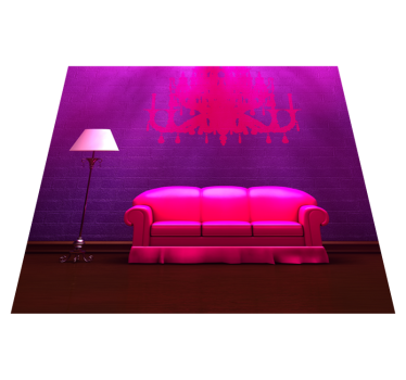 Covor vinil dormitor decorativ pentru canapea și lampă - TenStickers