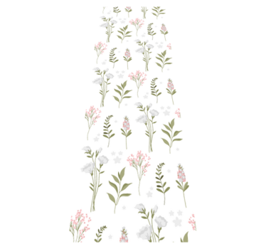 Covor vinil dormitor cu model floral minimalist - TenStickers