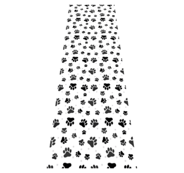 Covor vinil dormitor fundal cu lăbuțe de animale - TenStickers