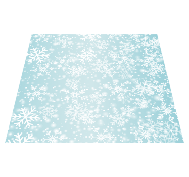 Covor vinil dormitor ninsoare - TenStickers