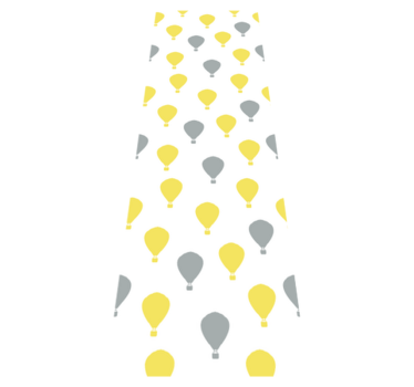 Covor vinil dormitor balon cu aer pantone - TenStickers