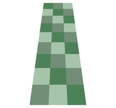 Covor vinil dormitor nuanțe de verde tiles - TenStickers