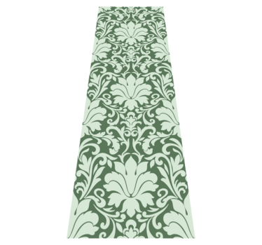 Covor vinil dormitor verde smarald ornamental - TenStickers