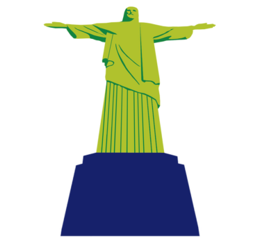 Covor vinil dormitor cristo redentor - TenStickers