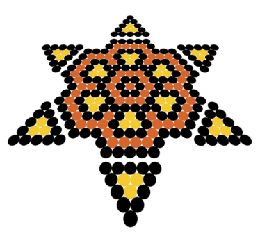Covor vinil dormitor sol huichol - TenStickers