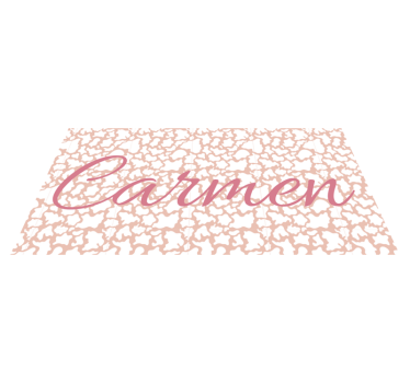 Covor vinil cu imprimeu animal personalizat roz - TenStickers