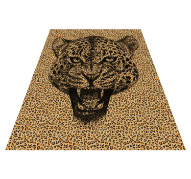 Covor de vinil cu imprimeu animal leopard - TenStickers