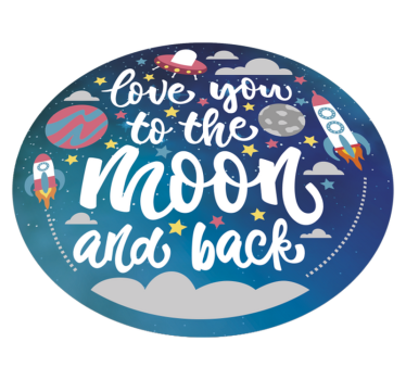Covoare de vinil cu fraze circular Design Celestial Nursery - TenStickers