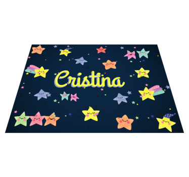 Covor vinil personalizabil pentru stele pentru copii - TenStickers