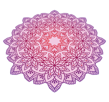 Covor elegant de vinilă mandala de flori colorate - TenStickers