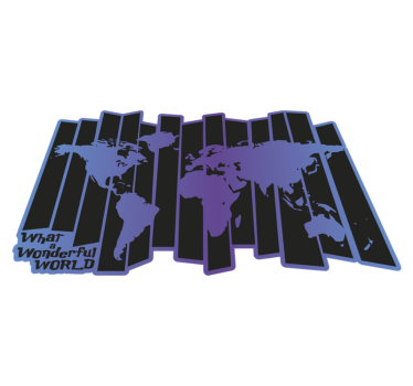 Harta mondială ce minunat covor mondial de vinil - TenStickers