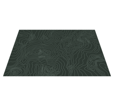Covor harta topografică - TenStickers
