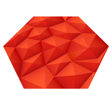 Covor modern triunghi rosu hexagonal - TenStickers