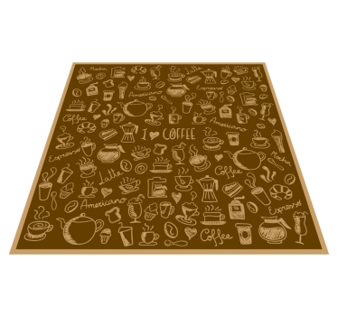 Covor de bucătărie vinil de cafea - TenStickers