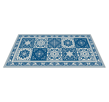 Covor de bucătărie vinic clasic albastru - TenStickers