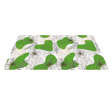 Covor vinil flori și plante monstera tropicală - TenStickers