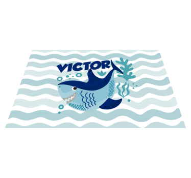 Rechin pentru copii cu covor personalizat de vinil - TenStickers
