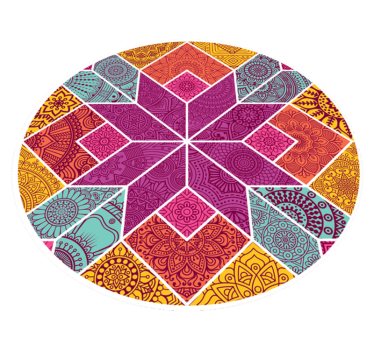 Covor vinil mandala complexitatea mandalei - TenStickers