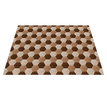Covor hexagonal din textură din vinil - TenStickers