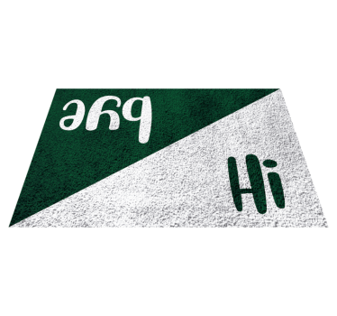 Salut și la revedere covoare personalizate - TenStickers