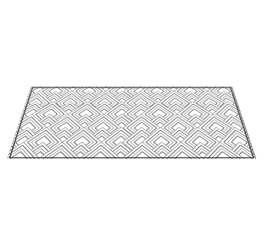 Covor de vinil geometric model geometric de labirint - TenStickers