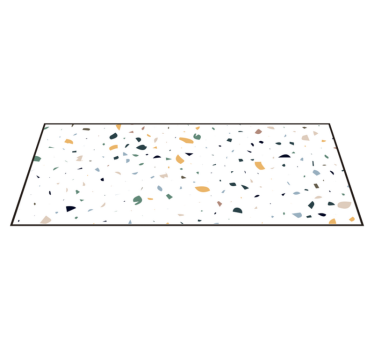 Covor de vinil geometric inspirație terrazzo - TenStickers