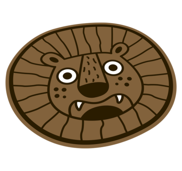 Covor de vinil leu pentru copii mat animal - TenStickers