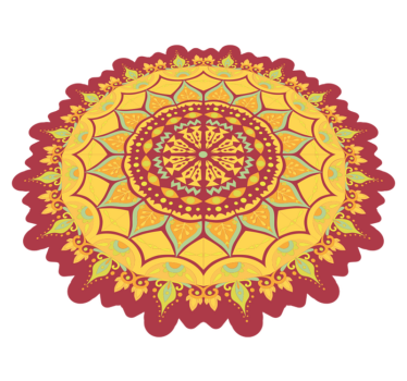 Vara într-un saltea mandala - TenStickers