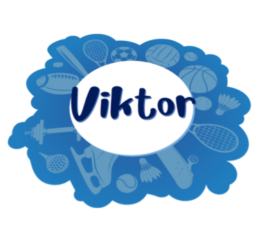 Jucător sport cu covor de vinil personalizat cu nume - TenStickers