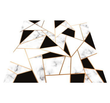 Covoare contemporane elegante cu textură alb-negru - TenStickers