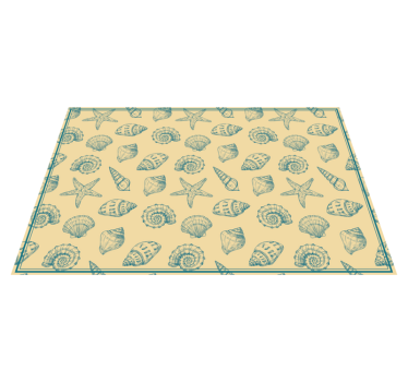 Desenează manual scoici și covoraș de stele de mare - TenStickers
