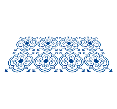 Gresie albastră de baie faianță mat - TenStickers