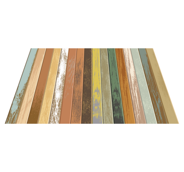 Dale din lemn colorate parchet din vinil efect lemn - TenStickers