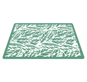 Frunze verzi covor floare jungla - TenStickers