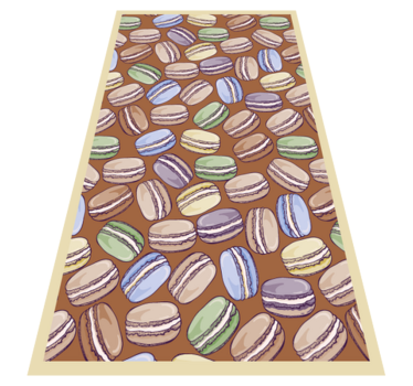 Covor de vinil pentru bucatarie macarons covoare contemporane - TenStickers