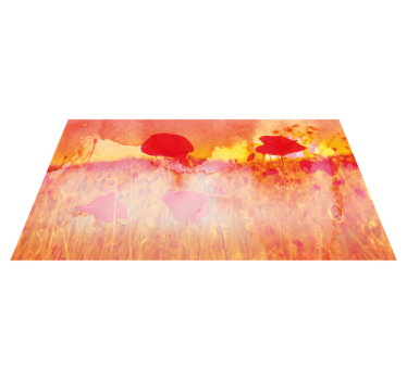 Maci la soare cad covor cu flori - TenStickers