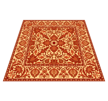 Covor retro roșu cu model vechi - TenStickers