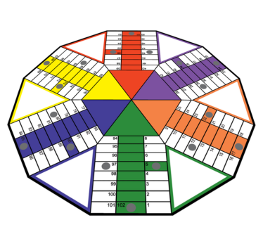 Covor de vinil jocuri tablă de joacă educațională - TenStickers