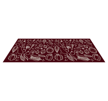 Covor de vinil pentru bucătărie ilustrație de legume - TenStickers