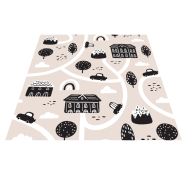 Drumuri de culoare alb-negru - TenStickers