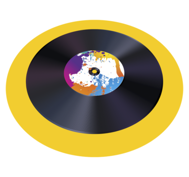 Covor de vinil texturat înregistrare abstractă splash - TenStickers