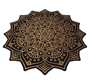 Mat de aur mandala - TenStickers