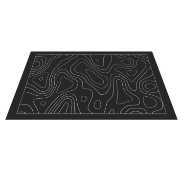 Motiv de design covoare geometrice alb-negru - TenStickers
