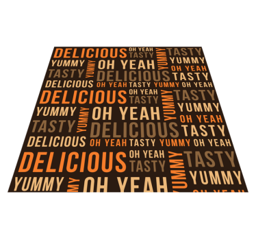 Covoare de vinil cu fraze gustos delicios delicios - TenStickers