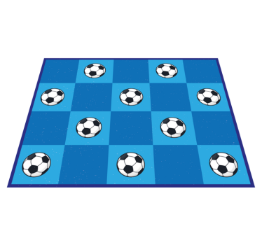Covor de joc pătrate de fotbal - TenStickers