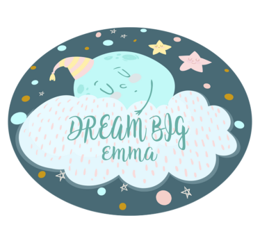 Text mare de vis cu covor de vinil personalizat - TenStickers