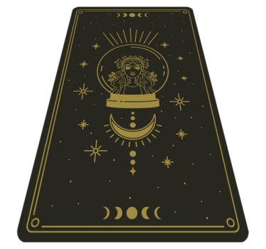 Covorul de dormitor vrăjitoare și luna - TenStickers