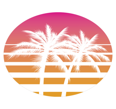 Apus de soare vintage peisaj natura covor - TenStickers